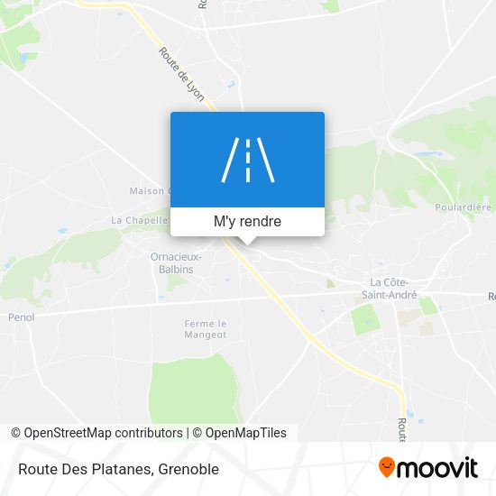 Route Des Platanes plan