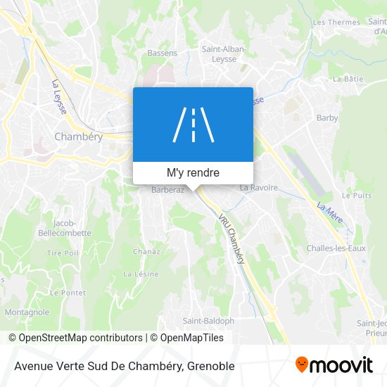 Avenue Verte Sud De Chambéry plan