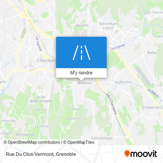 Rue Du Clos-Vermont plan