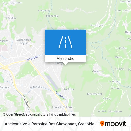Ancienne Voie Romaine Des Chavonnes plan