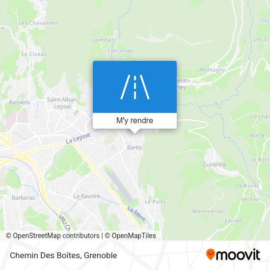 Chemin Des Boîtes plan