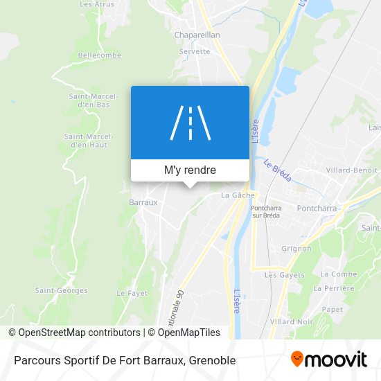 Parcours Sportif De Fort Barraux plan