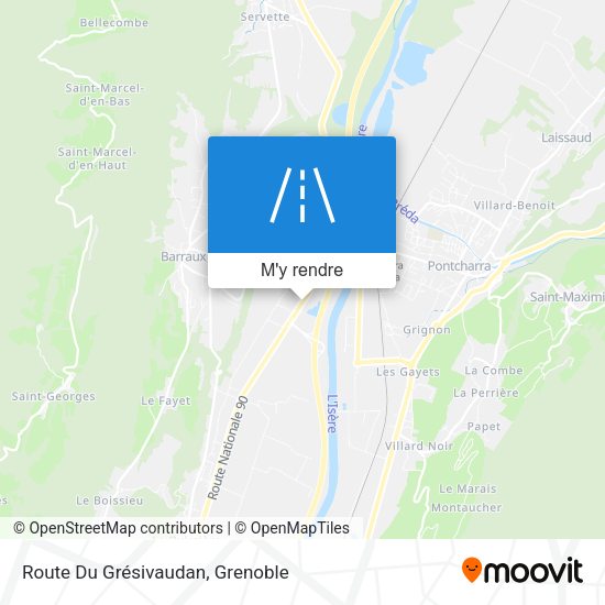 Route Du Grésivaudan plan