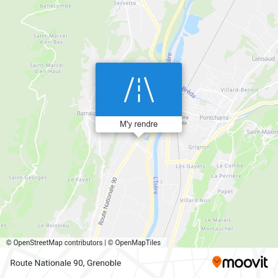 Route Nationale 90 plan