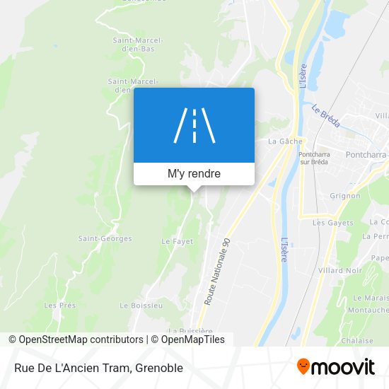 Rue De L'Ancien Tram plan