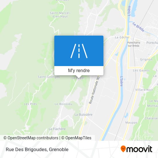 Rue Des Brigoudes plan