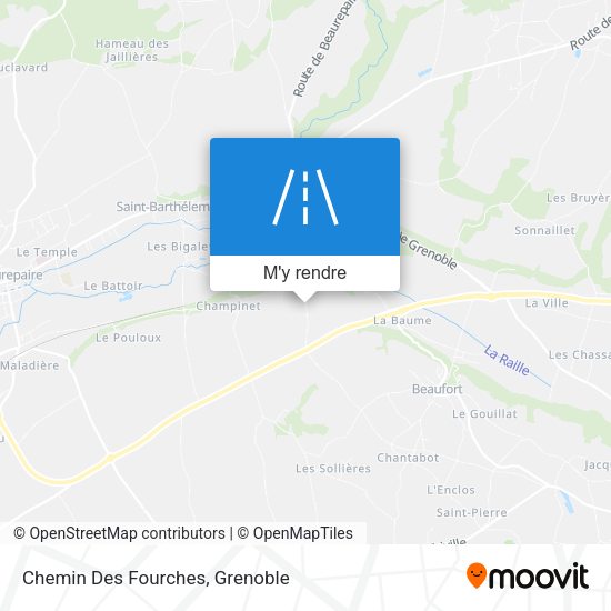 Chemin Des Fourches plan