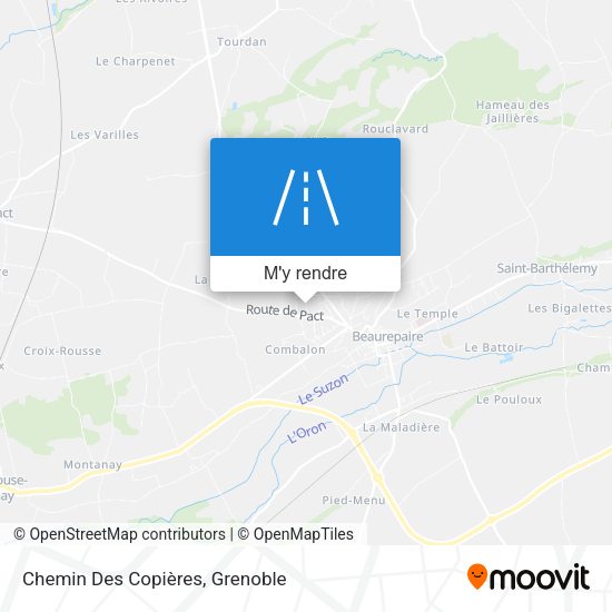 Chemin Des Copières plan