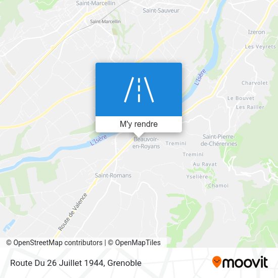 Route Du 26 Juillet 1944 plan
