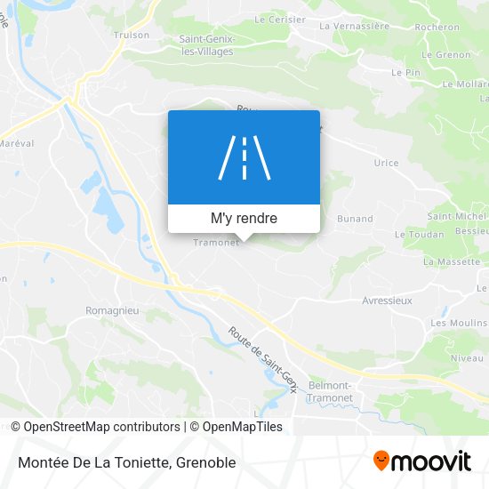 Montée De La Toniette plan