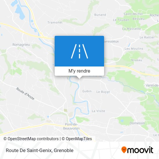 Route De Saint-Genix plan