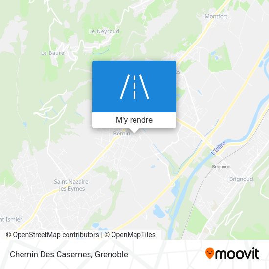Chemin Des Casernes plan