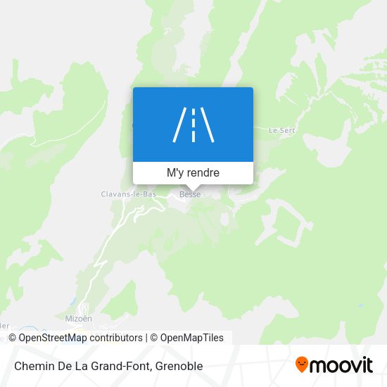 Chemin De La Grand-Font plan