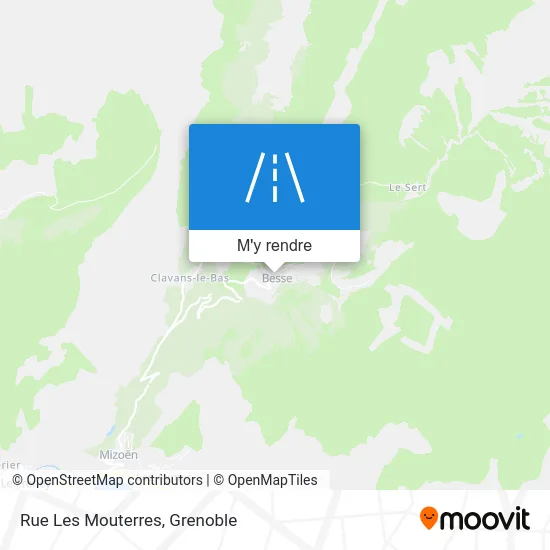 Rue Les Mouterres plan