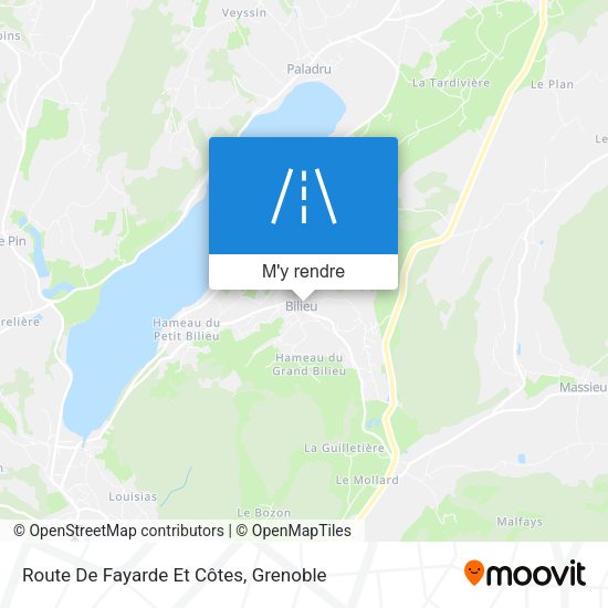 Route De Fayarde Et Côtes plan