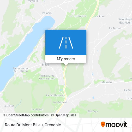 Route Du Mont Bilieu plan