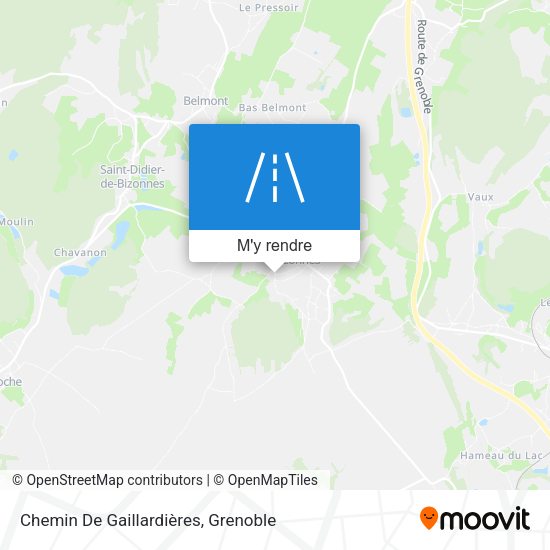 Chemin De Gaillardières plan