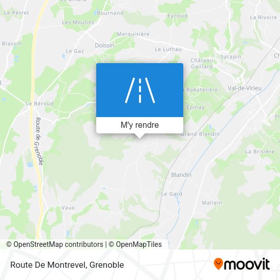 Route De Montrevel plan