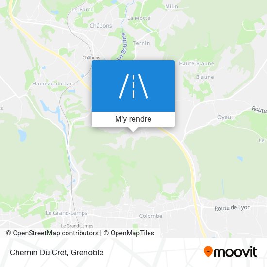 Chemin Du Crêt plan
