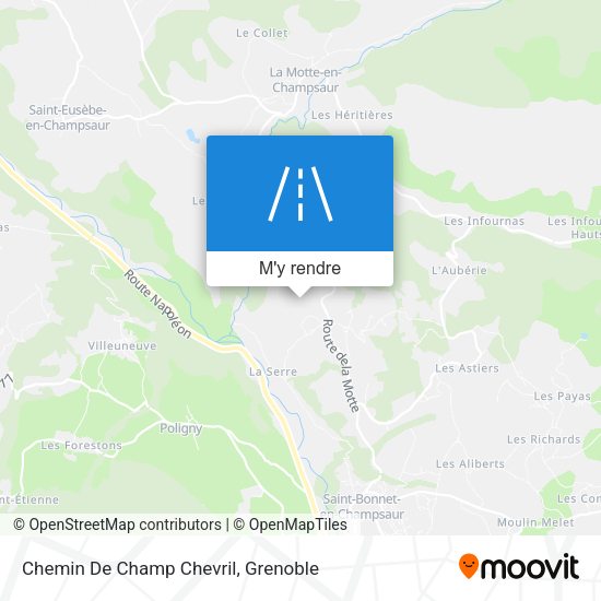 Chemin De Champ Chevril plan