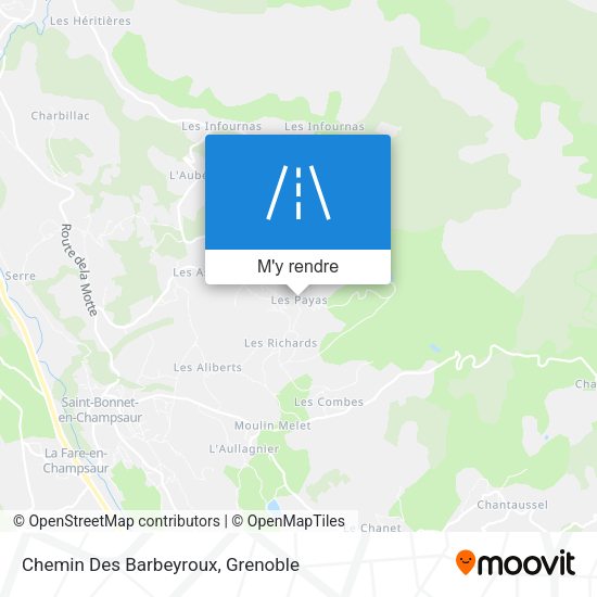 Chemin Des Barbeyroux plan