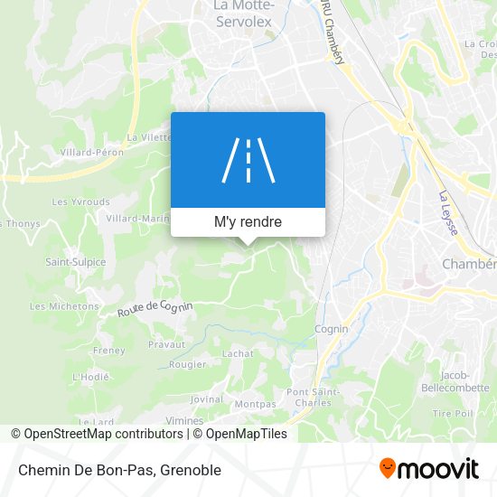 Chemin De Bon-Pas plan