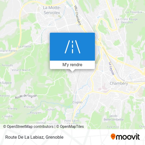 Route De La Labiaz plan