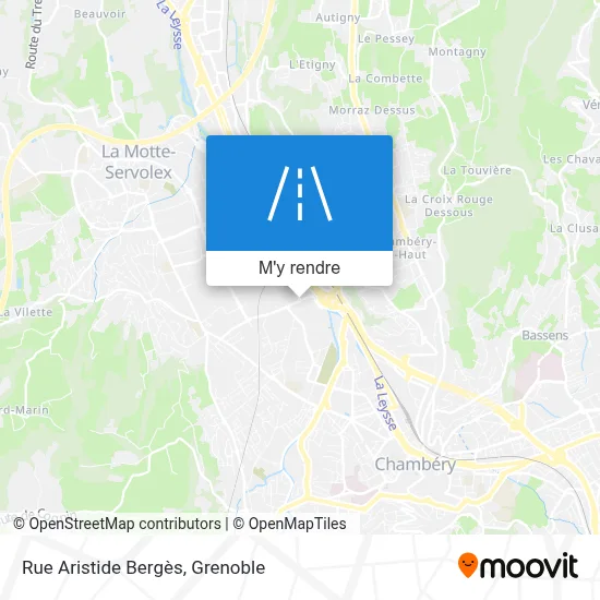 Rue Aristide Bergès plan