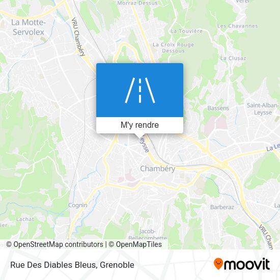 Rue Des Diables Bleus plan