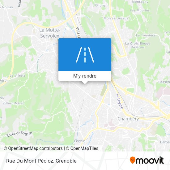 Rue Du Mont Pécloz plan