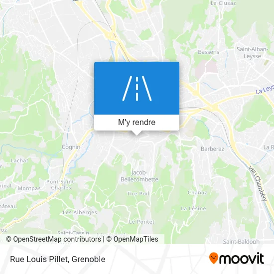 Rue Louis Pillet plan
