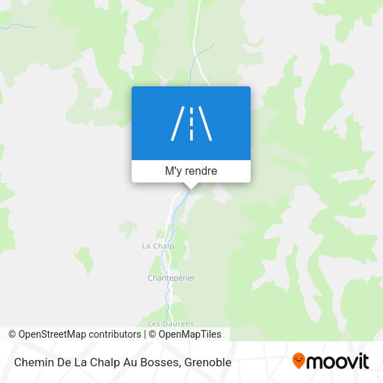 Chemin De La Chalp Au Bosses plan