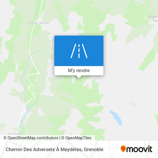 Chemin Des Adversets À Meydètes plan