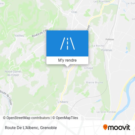 Route De L'Albenc plan