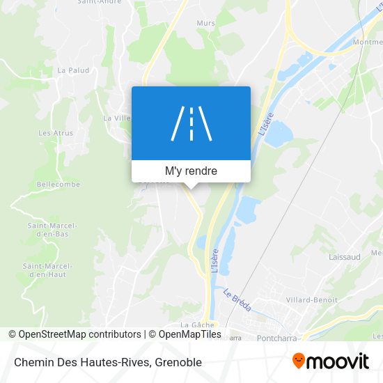 Chemin Des Hautes-Rives plan