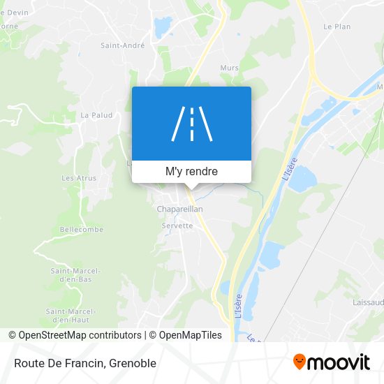 Route De Francin plan