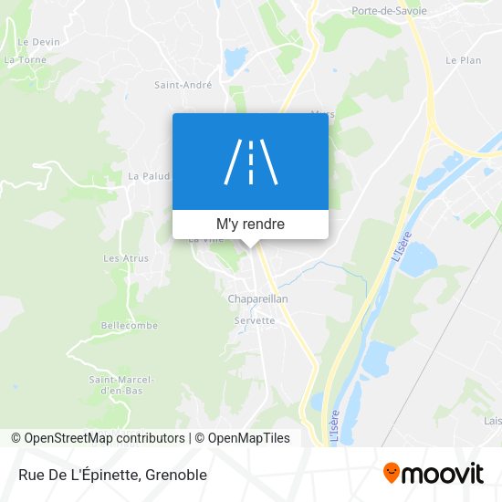 Rue De L'Épinette plan