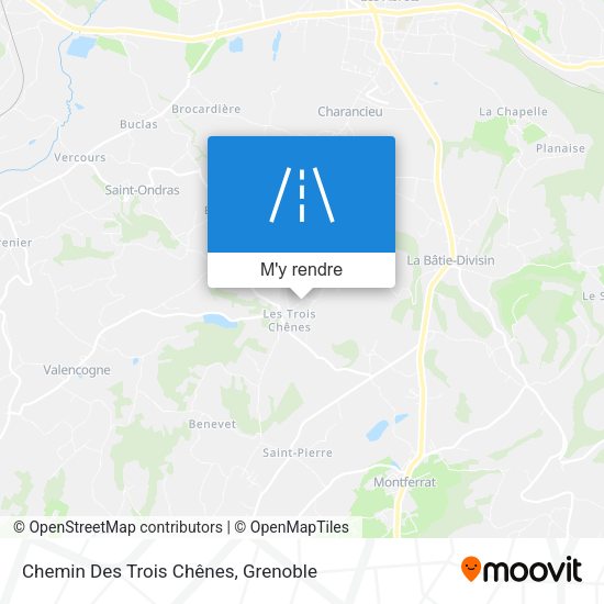 Chemin Des Trois Chênes plan