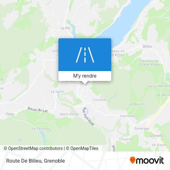 Route De Bilieu plan