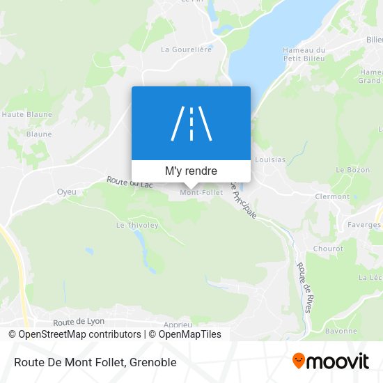 Route De Mont Follet plan