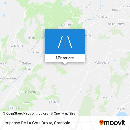 Impasse De La Côte Droite plan