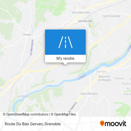 Route Du Bas Gervan plan