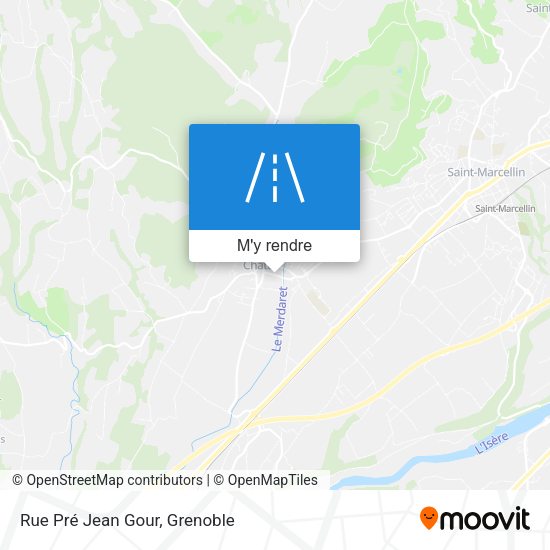 Rue Pré Jean Gour plan