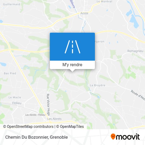 Chemin Du Bozonnier plan