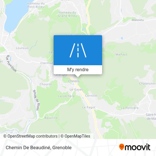 Chemin De Beaudiné plan
