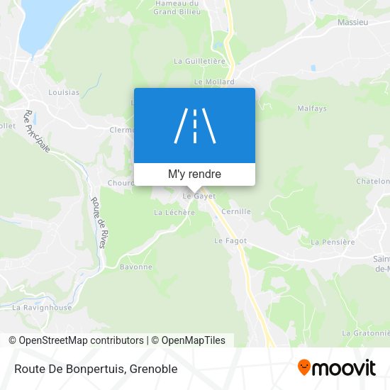Route De Bonpertuis plan