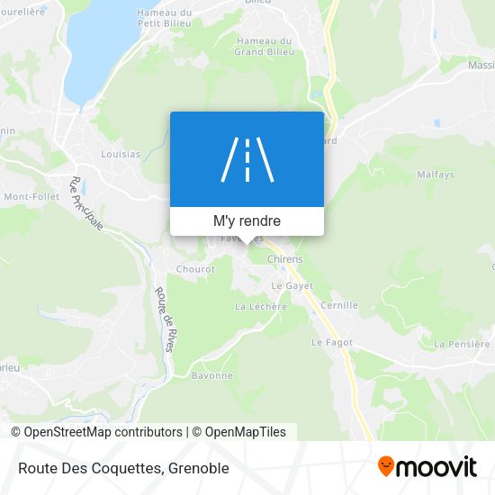 Route Des Coquettes plan