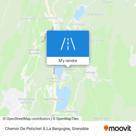 Chemin De Petichet À La Bergogne plan