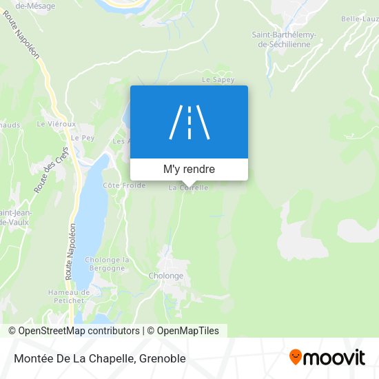 Montée De La Chapelle plan