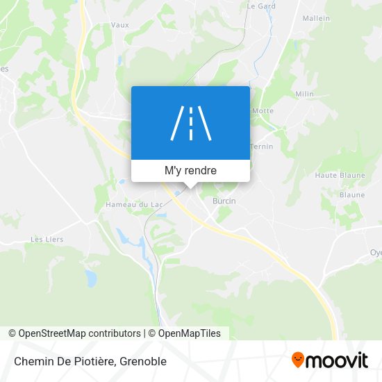Chemin De Piotière plan